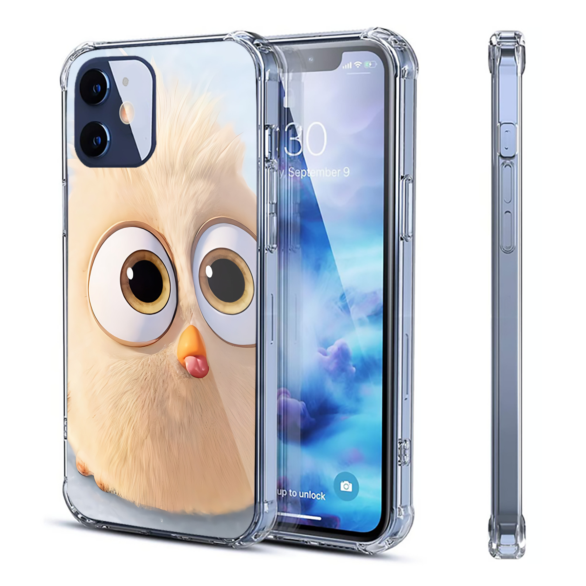 （画像用） Angry Birds アングリーバード 【iPhone 12シリーズ対応】透明スマホケース（クリアソフトケース）
